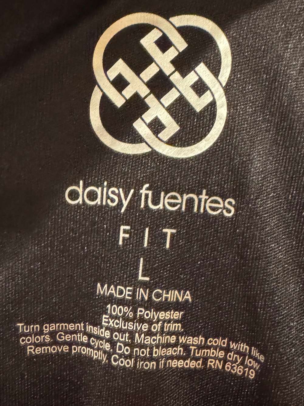 Daisy Fuentes Women’s Black Activewear Fit Short Sleeve Mesh Top Size L NWT - Picture 4 of 11